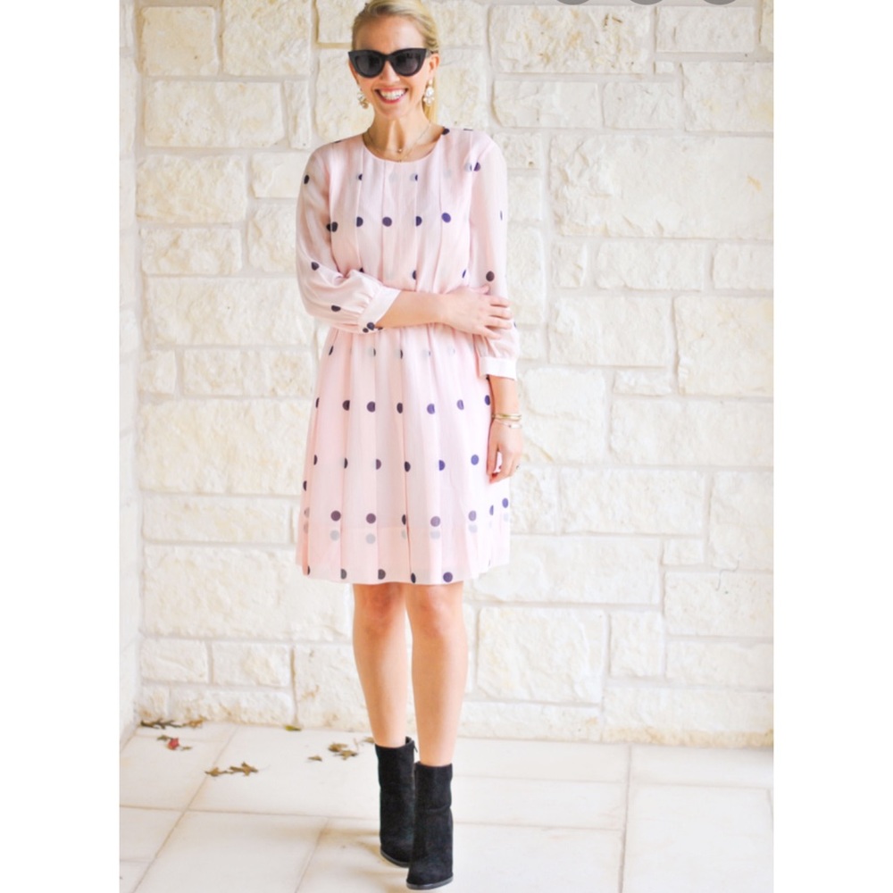 Kate Spade Pink Polka Dot Dress